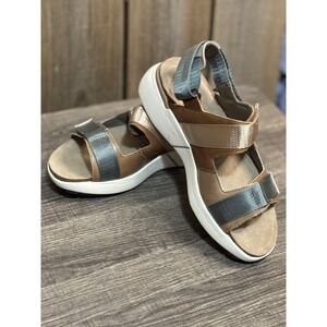 Naot Metallic Bronze and Silver Sport Sandals